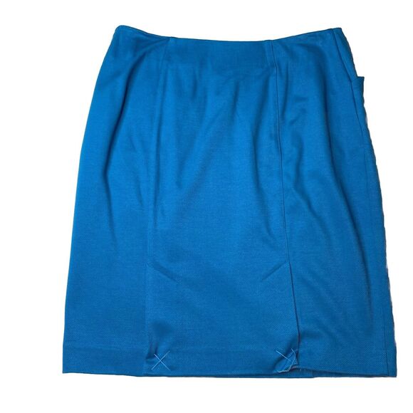 Cabi Skirt Size 8 Turquoise Blue Sigourney Pencil Skirt Style #3220 Pockets NEW - Picture 5 of 7